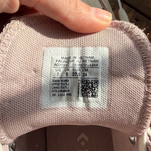 Converse Women's Maroon High-Top Sneakers - Picture 5 of 5